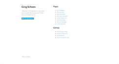 Desktop Screenshot of gregschoen.com
