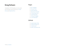 Tablet Screenshot of gregschoen.com